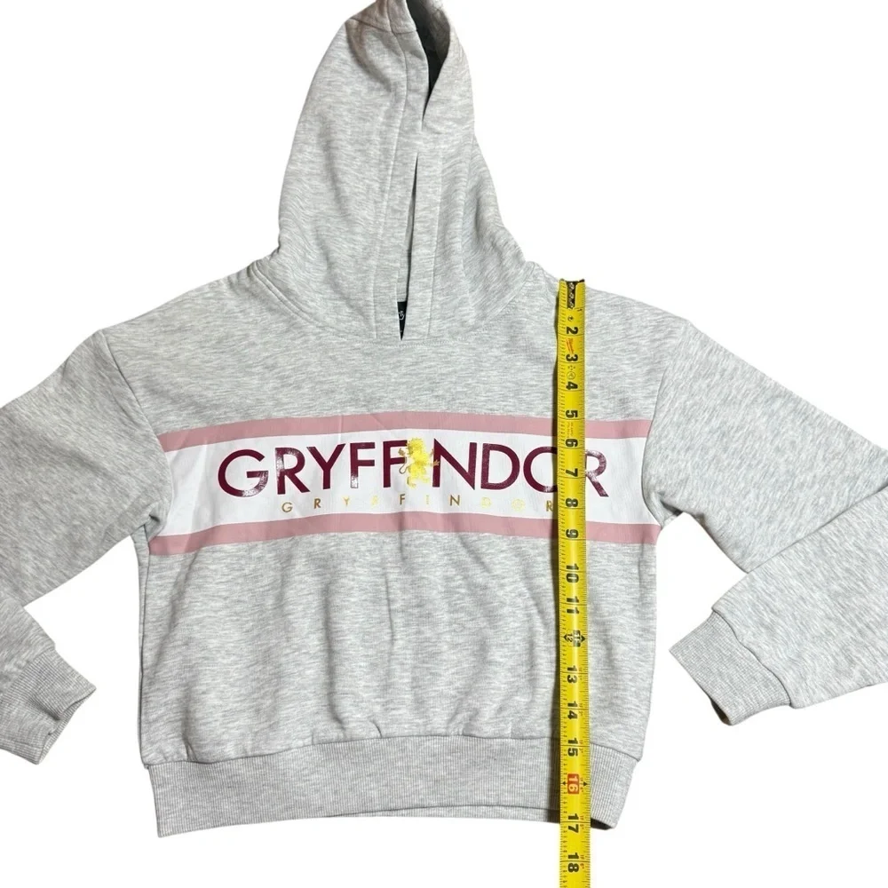Wizarding World| Harry Potter Gryffindor Kids Hoodie – Light Gray – Size 8–10Y
